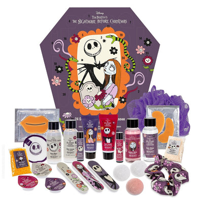 Nightmare Before Christmas 24-päevane vanni- ja kehahoolduse Advendikalender