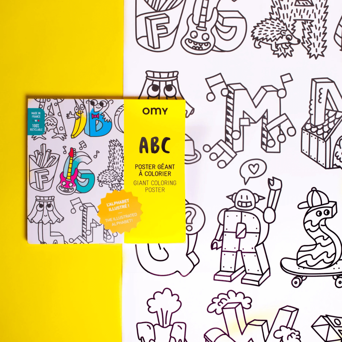 OMY Giant Colouring Poster — ABC - Lastenurk.com