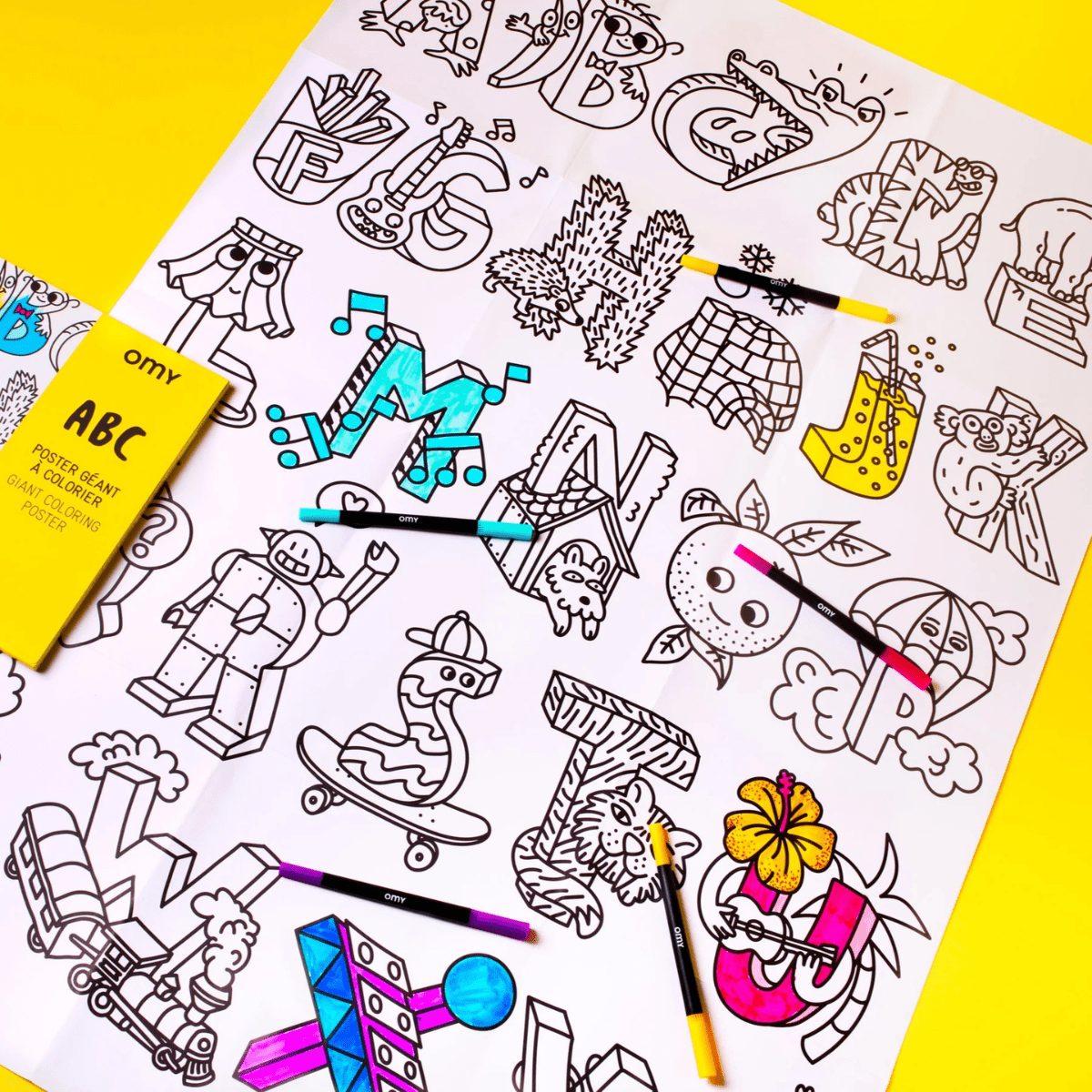 OMY Giant Colouring Poster — ABC - Lastenurk.com