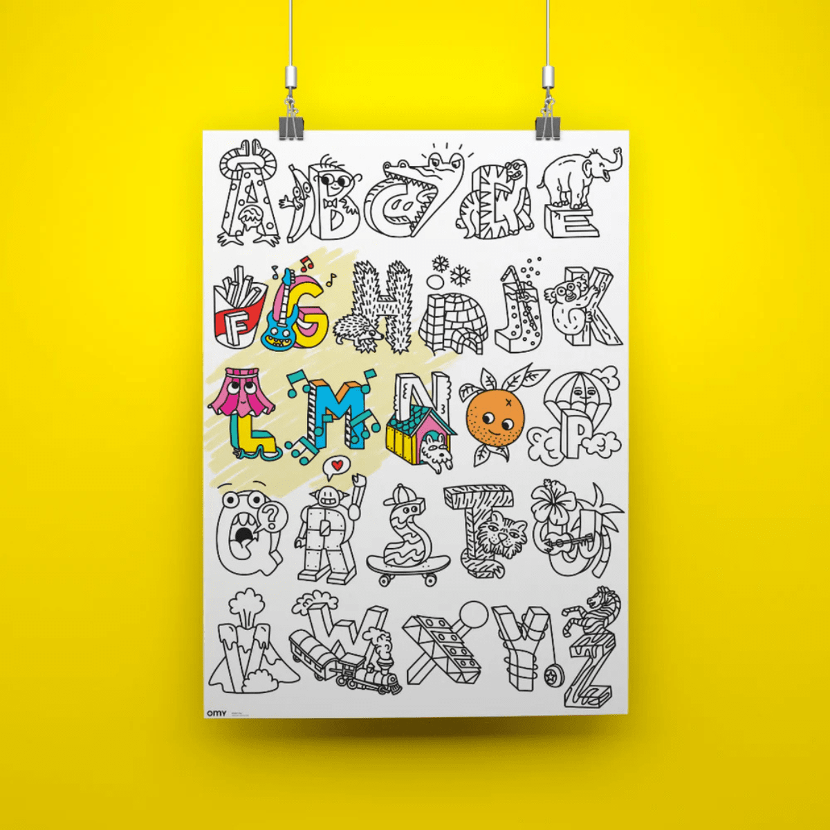 OMY Giant Colouring Poster — ABC - Lastenurk.com