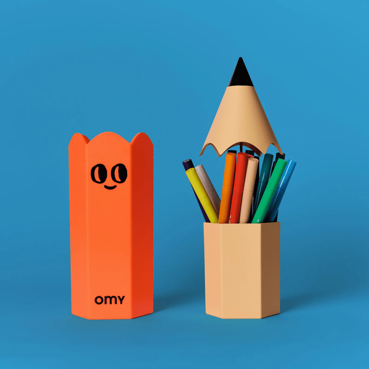 OMY Giant Pencil Holder + ülipesukindlate markerite komplekt
