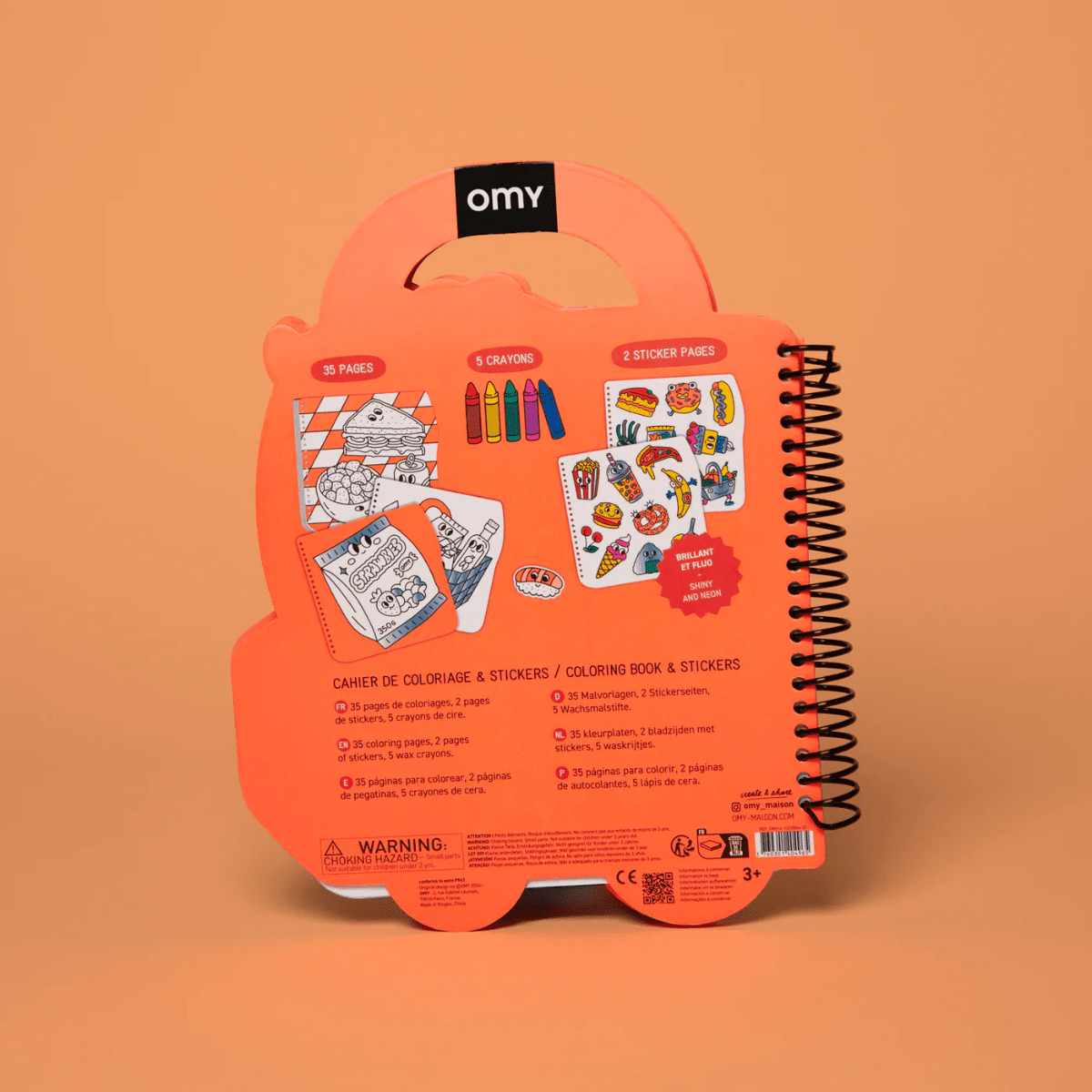 OMY Super Colouring Book with Stickers — Yummy