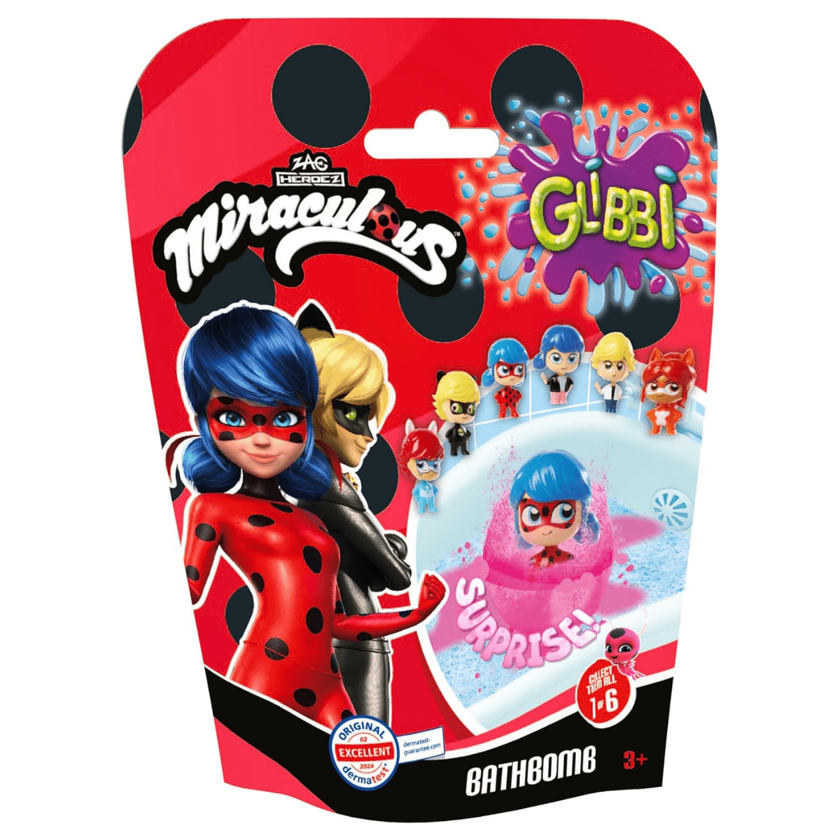 Simba Glibbi Miraculous, bath bomb + toy - Lastenurk.com
