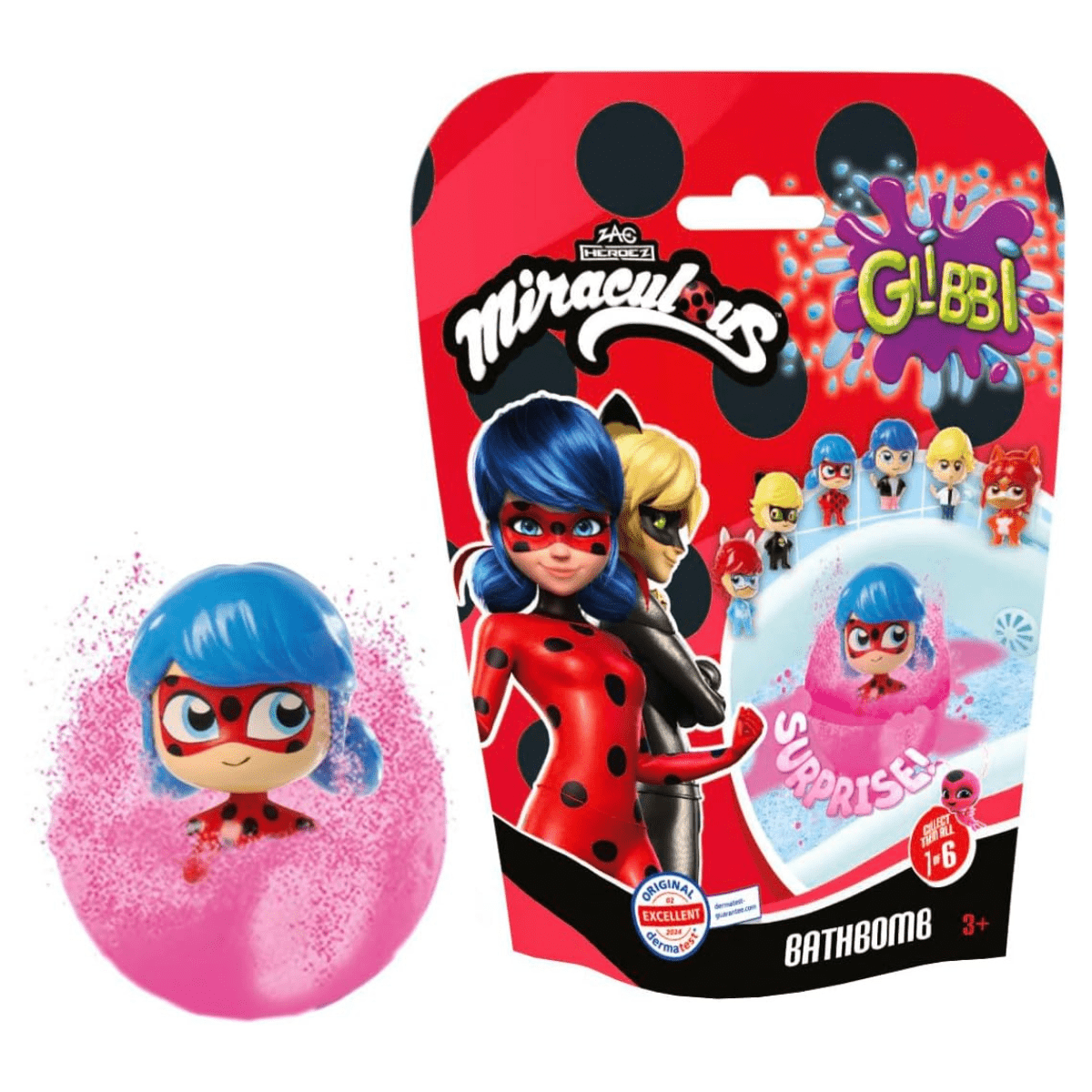 Simba Glibbi Miraculous, bath bomb + toy - Lastenurk.com