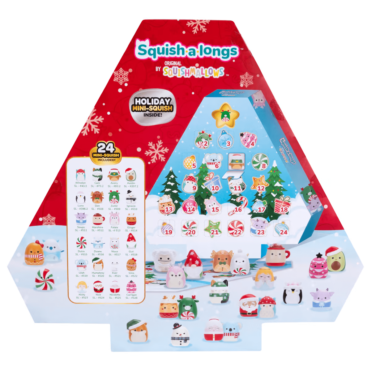 Squishmallows — Squish-A-Longs Holiday advendikalender