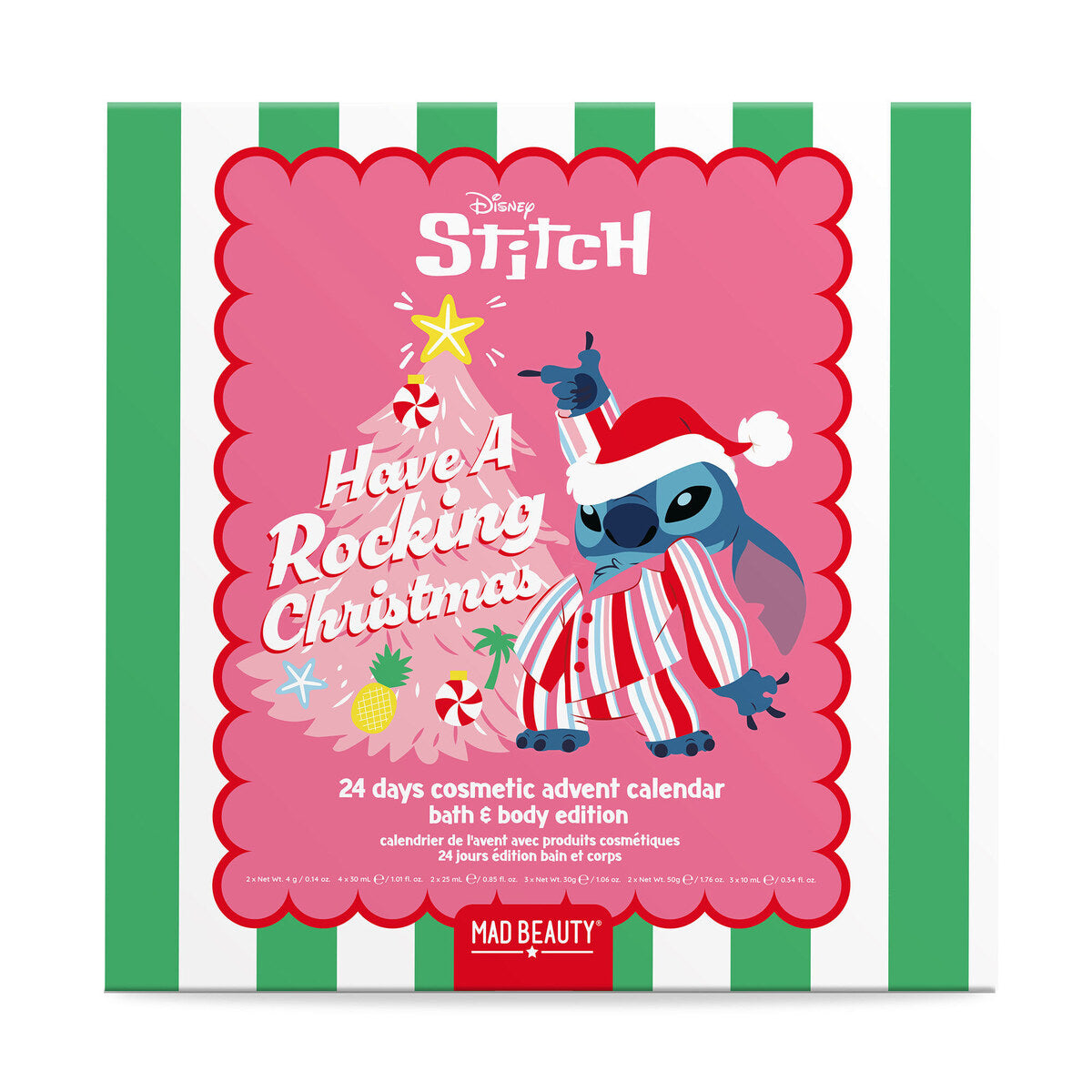 Przód pudełka kalendarza adwentowego Have a Rocking Christmas