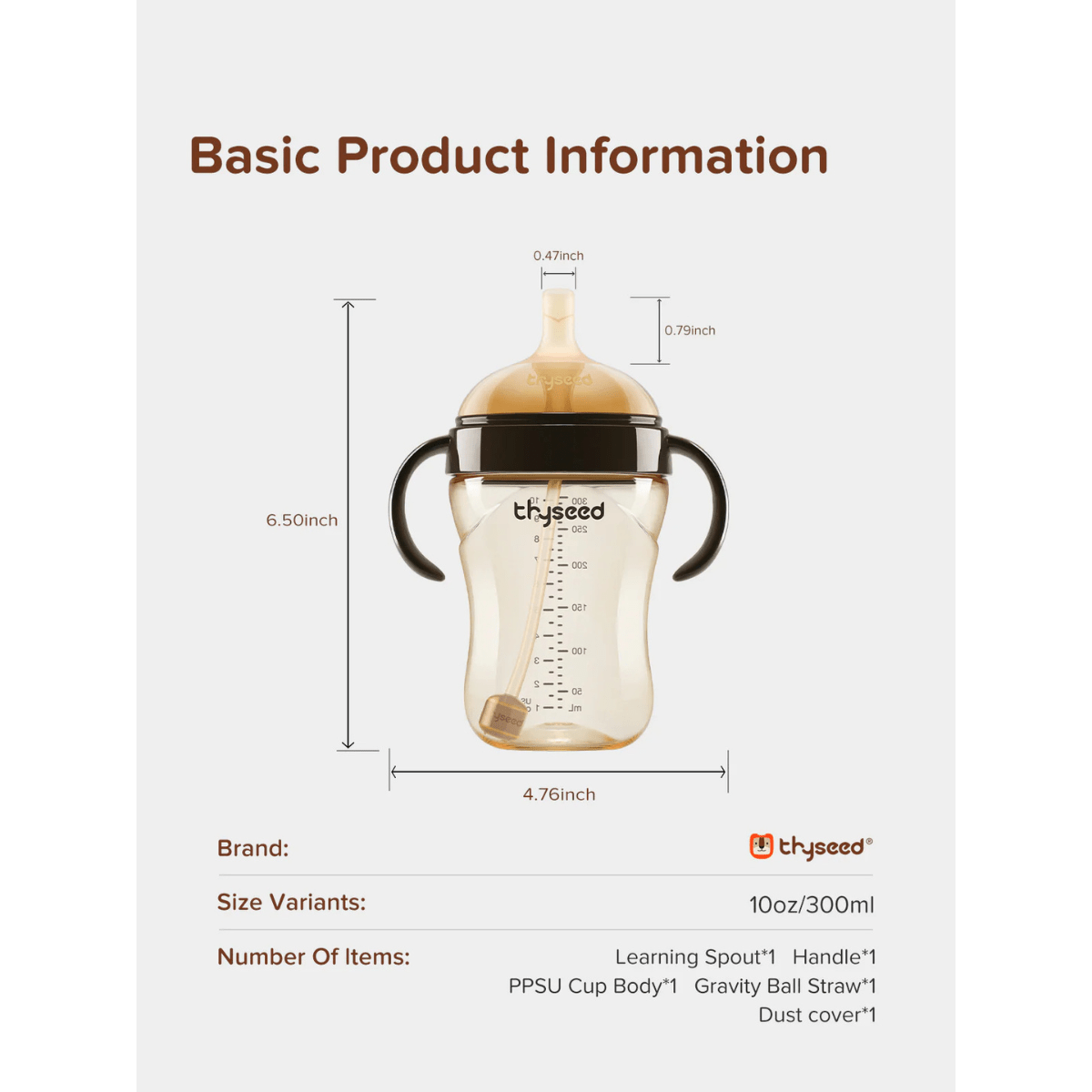 Thyseed Learner Cup, 300ml - Lastenurk.com