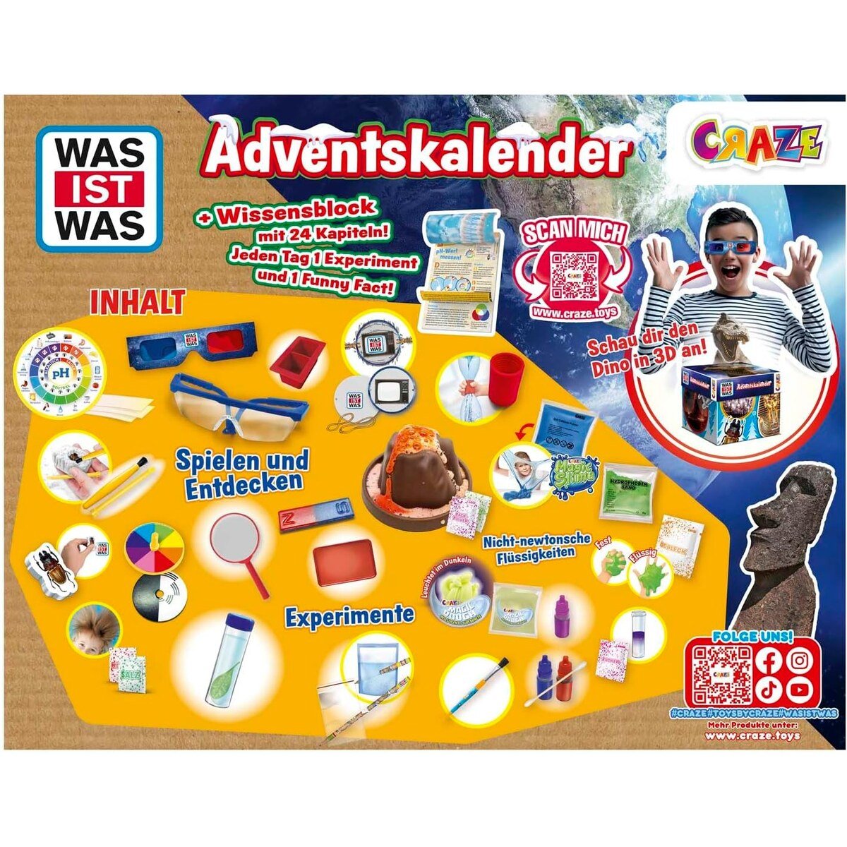 WAS IST WAS tiedekokeiden adventtikalenteri 2026 - Lastenurk.com